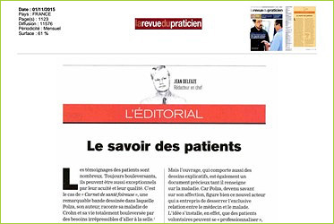 1-Le savoir des patients
