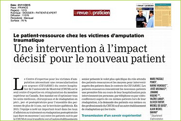 6-Le Patient-Ressource cher les victimes d'amputation traumatique